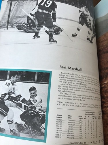 Álbum de hockey 1970 del programa Oakland Seals de Gary Smith Carol Vadnais etc. - Imagen 11 de 11