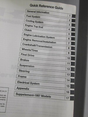 Kawasaki Factory Service Manual Ninja 1994-1997 ZX-9R ZX900 99924