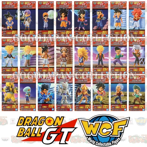 DRAGONBALL GT WCF Figura Coleccionable Mundial vol.1 vol.2 vol.3 vol.4 JUEGO COMPLETO