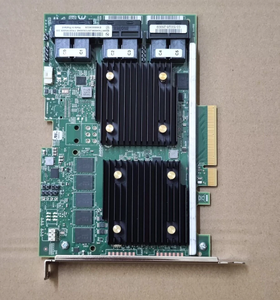 New Lenovo ThinkSystem 930-24i 4GB Flash  PCIe x8 RAID Adapter FRU P/N: 01KN509 - Image 3 of 4