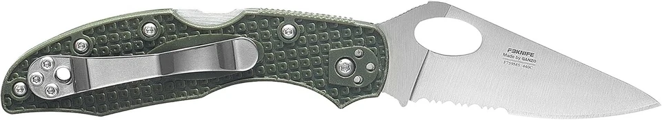 Navaja de Bolsillo GANZO Firebird F759MS-GR 440C Hoja de Acero Inoxidable Nylon Verde Foto 3 de 4