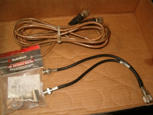 CB Antenna Cable Cord Extension Spliter & Radio Shack Mount For Parts & Repair - Zdjęcie 5 z 5