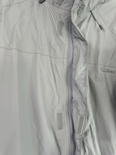 L.L. Bean Goretex Trench Coat Rain Jacket Medium Regular Gray - Picture 4 of 9