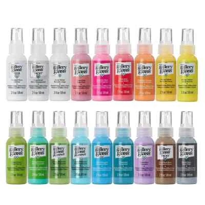 Plaid Gallery Glass Window Colour 2oz Glass Paint, Liquid Lead, Metallic