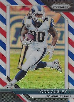 2018 Panini Prizm #89 Todd Gurley II Prizm Red White and Blue NM