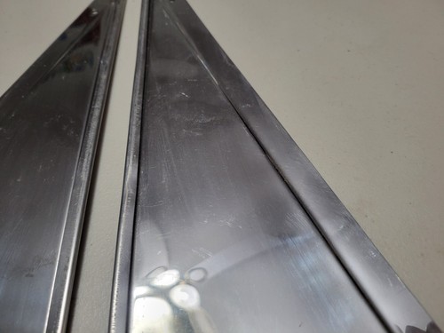 Vintage Stainless Steel Rubber Mud Flaps Splash Guards Chrome Ford Chevy Dodge - Picture 23 of 24