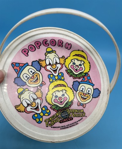 ThriftCHI ~ Souvenir Circus Popcorn Bucket Ringling Bros Clown Puzzle - Picture 3 of 5