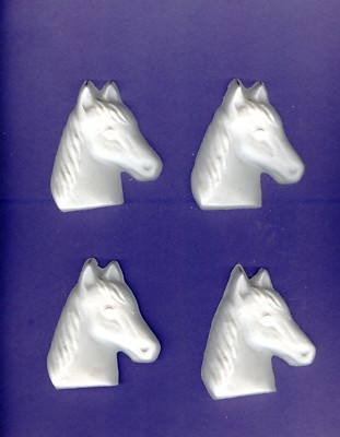Medium Horse head plaster of Paris painting project. Set of 6!