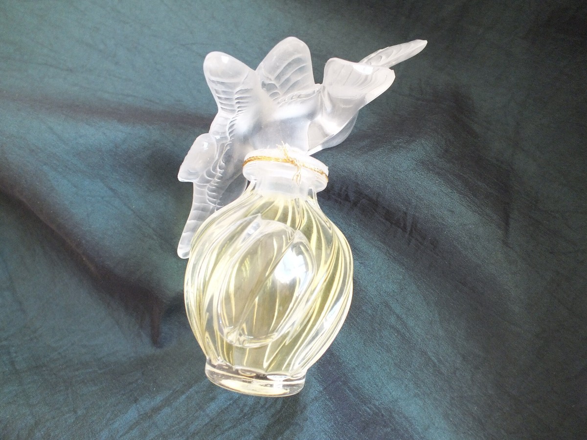 Lalique 2 doves bird flying kissing perfume bottle full sealed