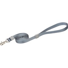 Petmate Deluxe Signature Pewter Single Ply Nylon Leash, Large, 6 FT, Silver