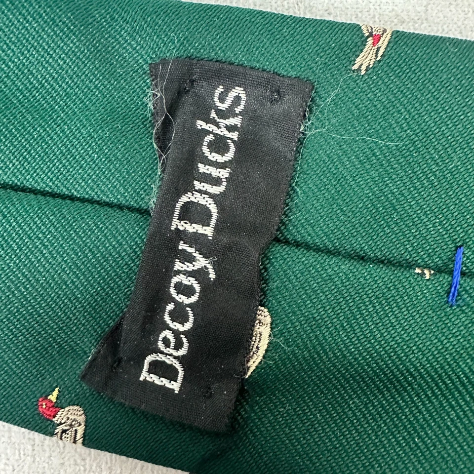 Corbata señuelo patos seda verde John Henry para hombre Foto 4 de 4