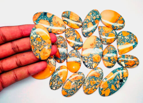 Cabochon naturale fatto a mano diaspro Malinga 500 carati. Lotto all'ingrosso di pietre preziose sfuse - Foto 2 di 6