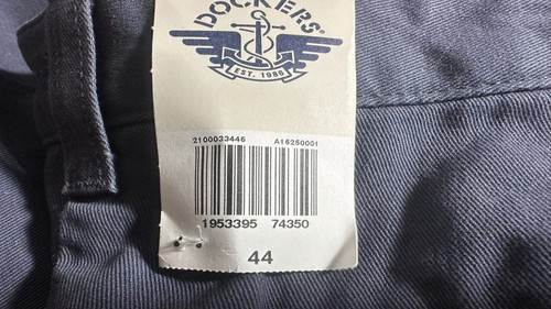NWT Dockers Perfect Short blue mens flat solid zipper loose 44W Bangladesh - Picture 7 of 8