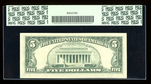 DBR 1977 $5 FRN Kansas City Fr. 1974-J PCGS 58 PPQ Serial J37269826A - Picture 2 of 2