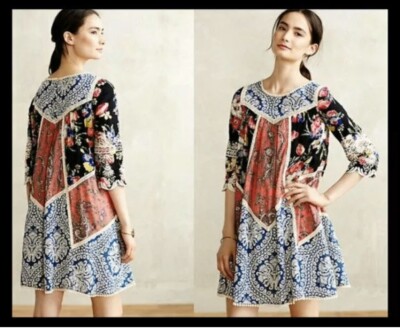 Anthropologie Inez Swing Dress by Vanessa Virginia size 0