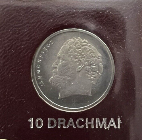 Monedas de Grecia presentadas en cubierta de vinilo "Monedas de Grecia" (J340) - Imagen 4 de 19