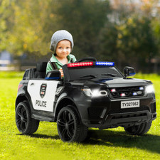 12V Kids Electric Bluetooth Ride On Police Car with Remote Control