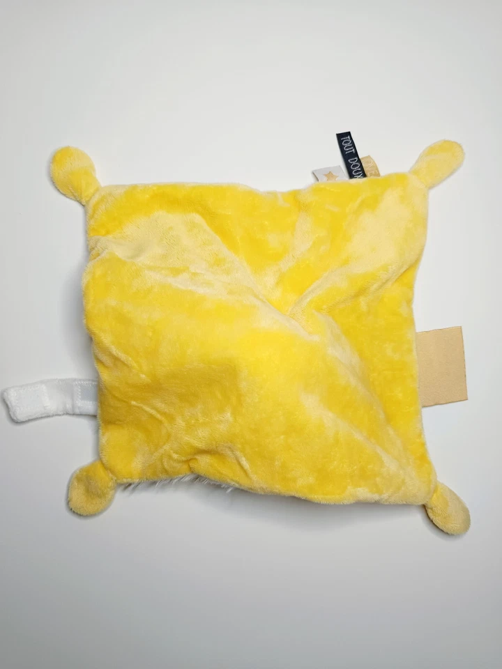 Doudou Léopard/Tigre Fourrure Blanc Jaune Tacheté/Pois Noirs - Tape À L'oeil TAO - Photo 3/4