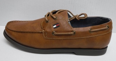 tommy hilfiger leather boat shoes