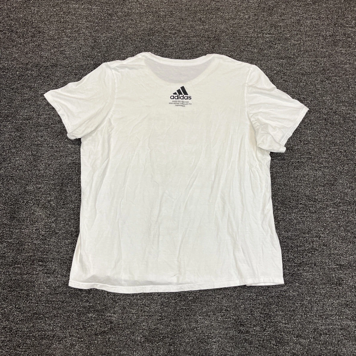 Adidas tee best sale white