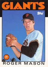 Roger Mason 1986 Topps Traded base card #70T San Francisco Giants