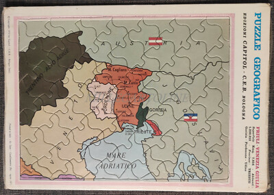 GEOGRAPHISCHES PUZZLE - Ed. Capitol C.E.B. Bologna 1973 Friaul Julisch Venetien