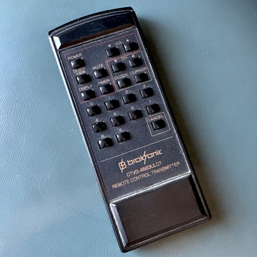 GENUINE BROKSONIC CTVG-4563YLCT CRT TV REMOTE - TESTED