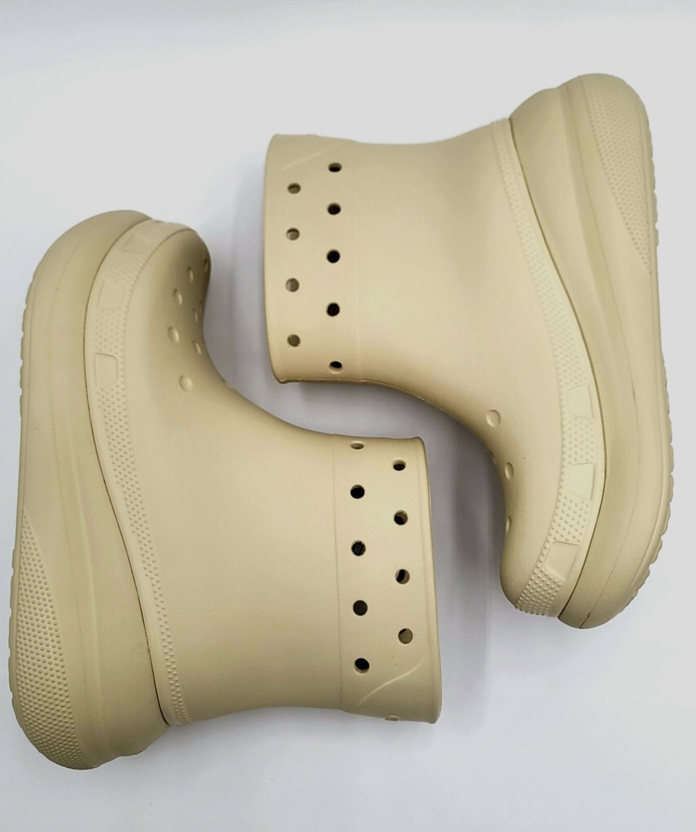 Crocs Classic Crush Rain Boots Bone Women's Size 6 Unisex NEW | eBay