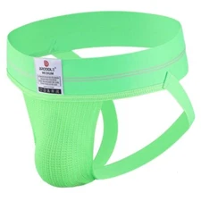 Men's Jockstrap Stretchy Nylon Mesh Pouch Performance Workout Athletic Suppor...