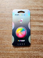 NEW PopSocket Luxe PopGrip Swirl Rainbow Colorful Grip Stand Phone Pop Socket