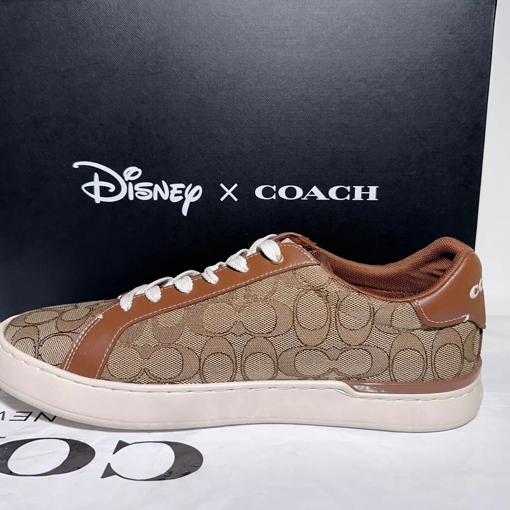 Disney X Coach MEN'S Clip Low Top Sneaker Mickey Mouse CN982 10D