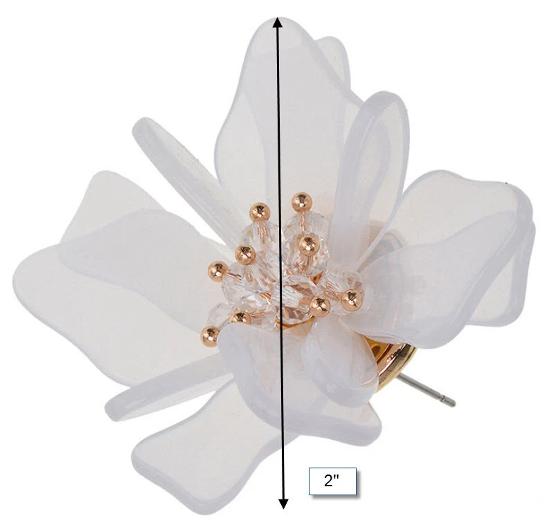 Pendientes MARNI H&M Flor Naranja Pura Foto 3 de 3