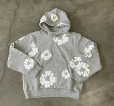 denim tears hoodie size large grey Brand New