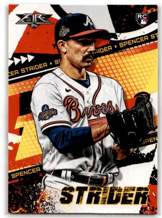 2022 Topps Fire #32 Spencer Strider Atlanta Braves