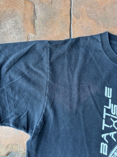 Vintage Y2K Battle Axis Militia Member Anime Game Promo T-Shirt Grunge Skater - Picture 4 of 10