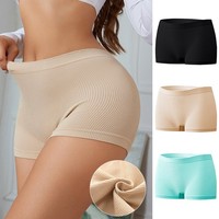 3 Pack Ladies Womens Boyshorts Knicker Underwear Boxer Shorts High Rise Lingerie