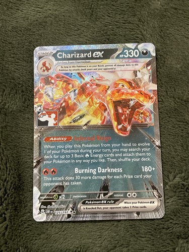 Charizard Ex 125/197 NM Play Stamp Prize Pack Series Pokemon