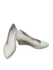 Viscata Barcelona Green Espadrille Wedge Shoes heels Size 39/8 SKU 9242