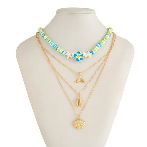 Shining Pendant Chain Necklace Bead Necklace Female Fashion - Picture 10 of 15