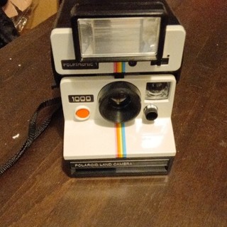Polaroid Land Camera 1000 Sofortbildkamera mit Blitz Weiß/Schwarz