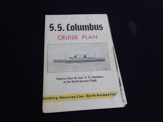 1930's North German Lloyd COLUMBUS Large Cruise Plan w/ Interior Renderings #3