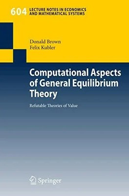 Computational Aspects of General Equilibrium Theory: Refutable Buch Springer