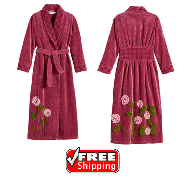 Women's Chenille Garden Slumber Robe - Many colors - All sizes. NEW 100%