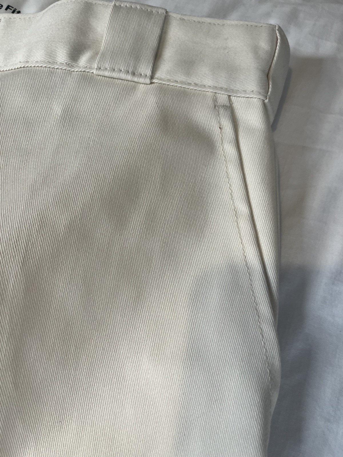Dickies Work Pants Men's 30W 32L Off White Double Knee Loose Fit Twill RRP £70 image 3