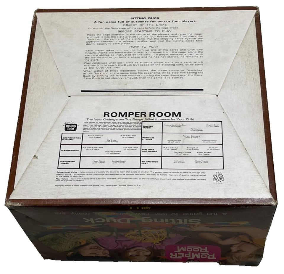 SITTING DUCK : Rare 1970's Romper Room Vintage Game - By Airfix  In Vgc For Age - Image 4 of 4