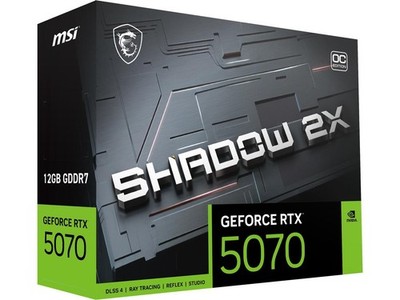MSI SHADOW GeForce RTX 5070 12GB GDDR7 PCI Express 5.0 ATX