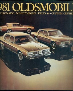 NEW CAR BROCHURE 1981 OLDSMOBILE 98 TORONADO DELTA 88 CANADA