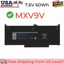 Battery MXV9V for Dell Latitude 5300 5310 2-in-1 7300 7400 829MX 60Wh