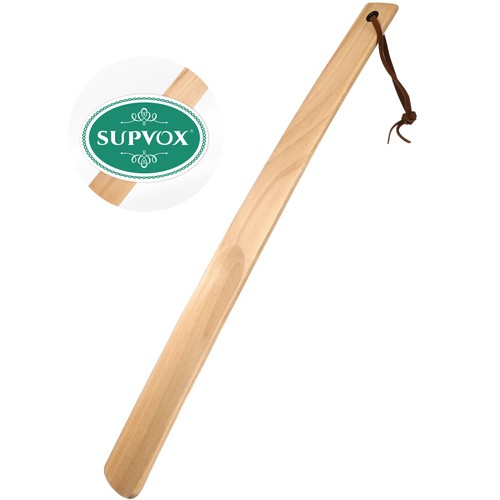 SUPVOX Professional Wooden Long Handle Shoe Horn Comfortable Shoe Lifter for - Picture 6 of 12