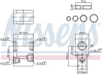 1X Nissens 999356 Expansionsventil Klimaanlage FüR Renault